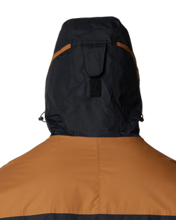 The Columbia Mens Challenger II Insulated Jacket in Black & Camel Brown