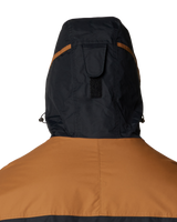 The Columbia Mens Challenger II Insulated Jacket in Black & Camel Brown