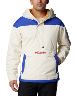 The Columbia Mens Challenger II Insulated Jacket in Chalk & Clematis Blue