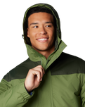 The Columbia Mens Challenger II Insulated Jacket in Canteen & Greenscape