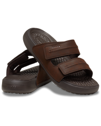 The Crocs Mens Yukon Vista II Sandals in Espresso