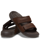 The Crocs Mens Yukon Vista II Sandals in Espresso