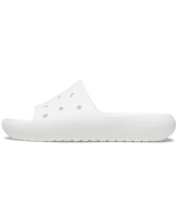 The Crocs Womens Classic Sliders V2 in White