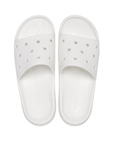 The Crocs Womens Classic Sliders V2 in White