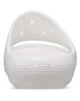 The Crocs Womens Classic Sliders V2 in White