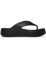 The Crocs Womens Getaway Platform Flip Flops in Black