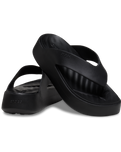 The Crocs Womens Getaway Platform Flip Flops in Black
