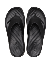 The Crocs Womens Getaway Platform Flip Flops in Black