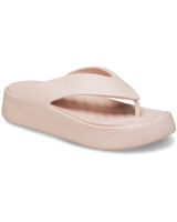 The Crocs Womens Getaway Platform Flip Flops in Quartz