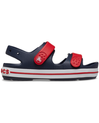 The Crocs Boys Boys Crocband Cruiser Sandals in Navy & Varsity Red