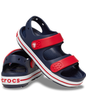 The Crocs Boys Boys Crocband Cruiser Sandals in Navy & Varsity Red