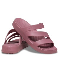 The Crocs Womens Getaway Strappy Sandals in Cassis