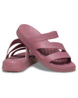 The Crocs Womens Getaway Strappy Sandals in Cassis