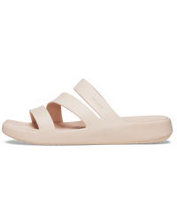 The Crocs Womens Getaway Strappy Sandals in Quartz