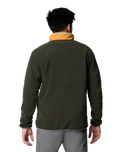 The Columbia Mens Sequoia Grove Half Zip Fleece Jacket in Greenscape, Sunstone, Safari & Spicy Pull