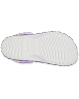 The Crocs Girls Girls Classic Iridescent Geometric Clog in White