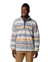 The Columbia Mens Rugged Ridge Half Snap Fleece Jacket in Dark Stone & Dark Mountain Madras Multi