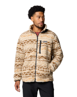 The Columbia Mens Winter Pass Printed Fleece II Jacket in Dark Stone & Delta Madras Multi