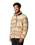 The Columbia Mens Winter Pass Printed Fleece II Jacket in Dark Stone & Delta Madras Multi