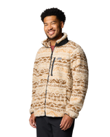 The Columbia Mens Winter Pass Printed Fleece II Jacket in Dark Stone & Delta Madras Multi