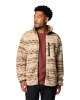 The Columbia Mens Winter Pass Printed Fleece II Jacket in Dark Stone & Delta Madras Multi