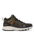 The Columbia Mens Peakfreak II Mid Outdry Shoes in Deep Olive & Desert Sun