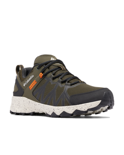 The Columbia Mens Peakfreak II Outdry Shoes in Deep Olive & Desert Sun