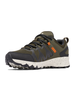 The Columbia Mens Peakfreak II Outdry Shoes in Deep Olive & Desert Sun