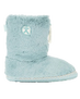 The Bedroom Athletics Womens Marilyn Classic Faux Fur Slipper Boots in Seafoam