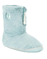 The Bedroom Athletics Womens Marilyn Classic Faux Fur Slipper Boots in Seafoam