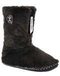 The Bedroom Athletics Womens Marilyn Classic Faux Fur Slipper Boots in Charcoal