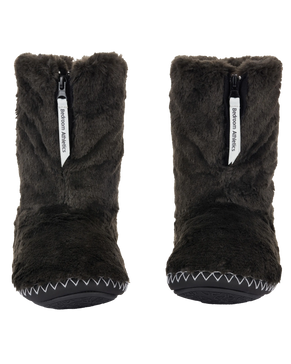 The Bedroom Athletics Womens Marilyn Classic Faux Fur Slipper Boots in Charcoal