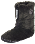 The Bedroom Athletics Womens Marilyn Classic Faux Fur Slipper Boots in Charcoal