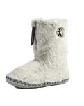 The Bedroom Athletics Womens Monroe Classic Faux Fur Slipper Boots in Trace Grey & Charcoal