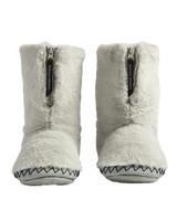 The Bedroom Athletics Womens Monroe Classic Faux Fur Slipper Boots in Trace Grey & Charcoal