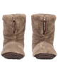 Monroe Faux Fur Slipper Boots in Deep Taupe