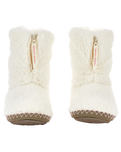 The Bedroom Athletics Womens Monroe Faux Fur Slipper Boots in Cream & Moonrock