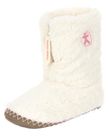 The Bedroom Athletics Womens Monroe Faux Fur Slipper Boots in Cream & Moonrock