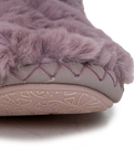 The Bedroom Athletics Womens Cole Luxury Faux Fur Slipper Boots in Pink Sorbet