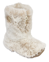 Cole Luxury Faux Fur Slipper Boots in Ferret