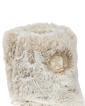 Cole Luxury Faux Fur Slipper Boots in Ferret