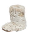 Cole Luxury Faux Fur Slipper Boots in Ferret