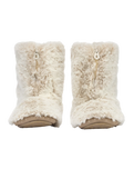 Cole Luxury Faux Fur Slipper Boots in Ferret