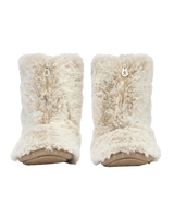 Cole Luxury Faux Fur Slipper Boots in Ferret