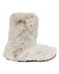 Cole Luxury Faux Fur Slipper Boots in Ferret