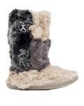 The Bedroom Athletics Womens Florence Mid Luxury Faux Fur Slipper Boots in Llama