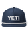 The Yeti Mens Yeti Coolers Mid Pro Flat Brim Rope Cap in Navy