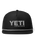 The Yeti Mens Yeti Coolers Mid Pro Flat Brim Rope Cap in Black