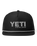 The Yeti Mens Yeti Coolers Mid Pro Flat Brim Rope Cap in Black