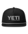 The Yeti Mens Yeti Coolers Mid Pro Flat Brim Rope Cap in Black